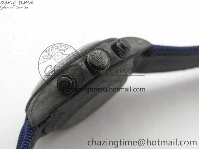 MiroTime 0406 Daytona DIW Carbon OMF Best Edition Blue Paint Dial on Deep Blue Nylon Strap A Tailored 2842